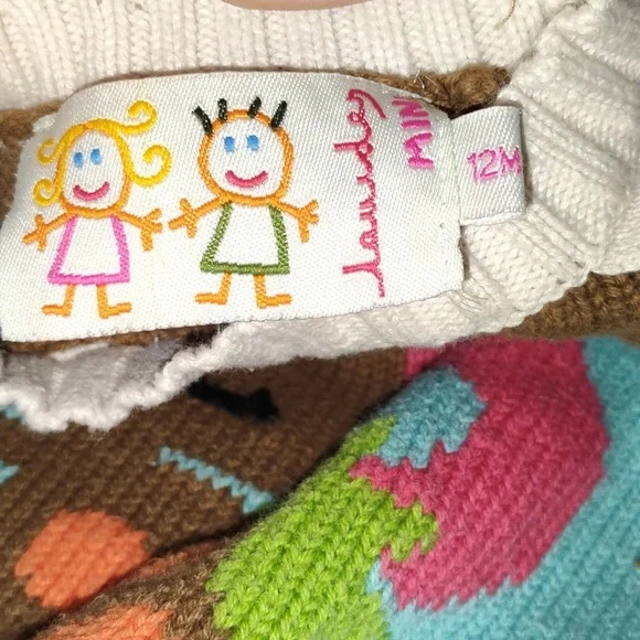 Lourdes Mini. Cute Playful Dinosaur Kids Sweater - Picture 2 of 4